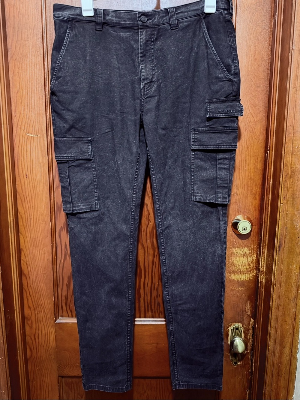 Purple Brand Cargo Jeans stoned wash denim